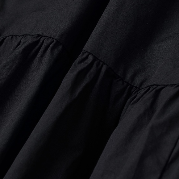 H&M Airy Balloon Sleeve Drop Waist Flowy Dress - Picture 5 of 8